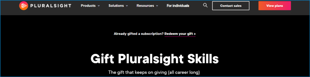 Pluralsight Subscription Gift